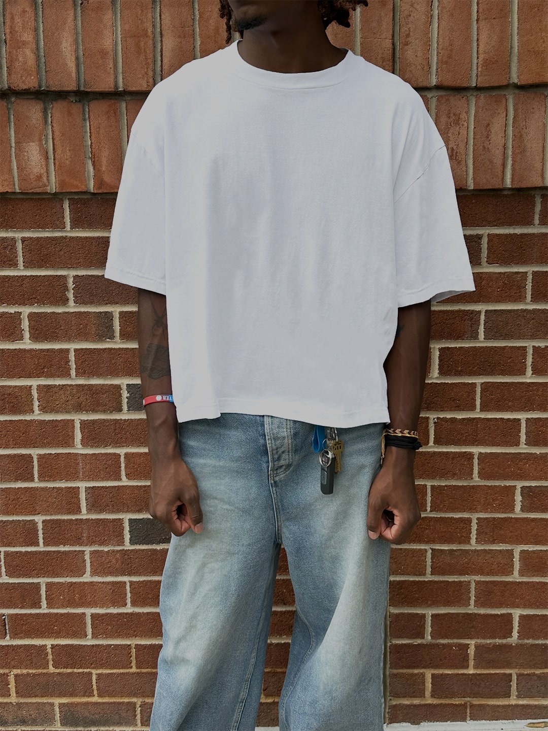 PROTOTYPE 1.0 CROPPED BOXY TEE WHITE