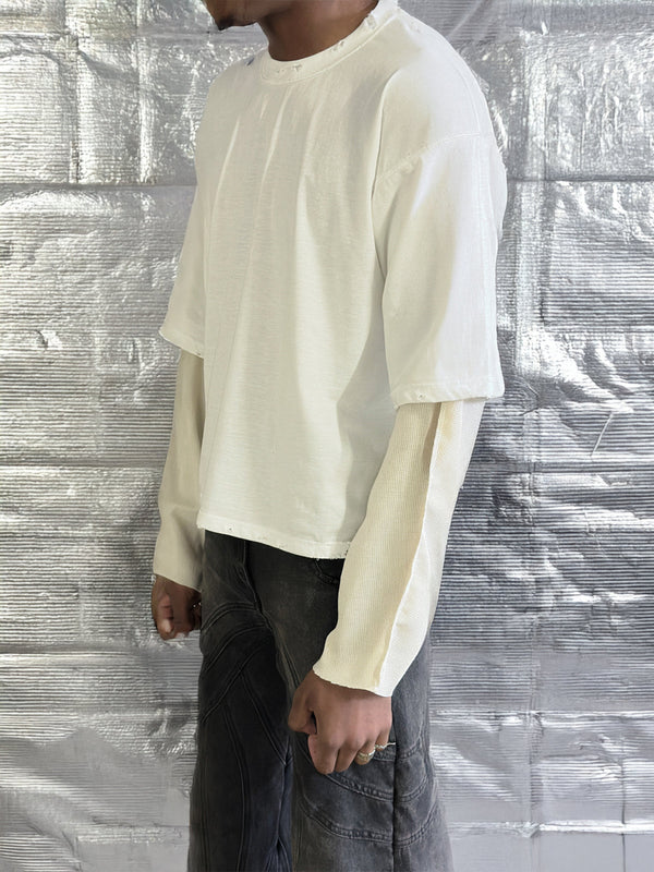 'REVERSE LAYER’ THERMAL TEE BLACK