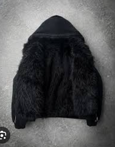fur hoodie $80