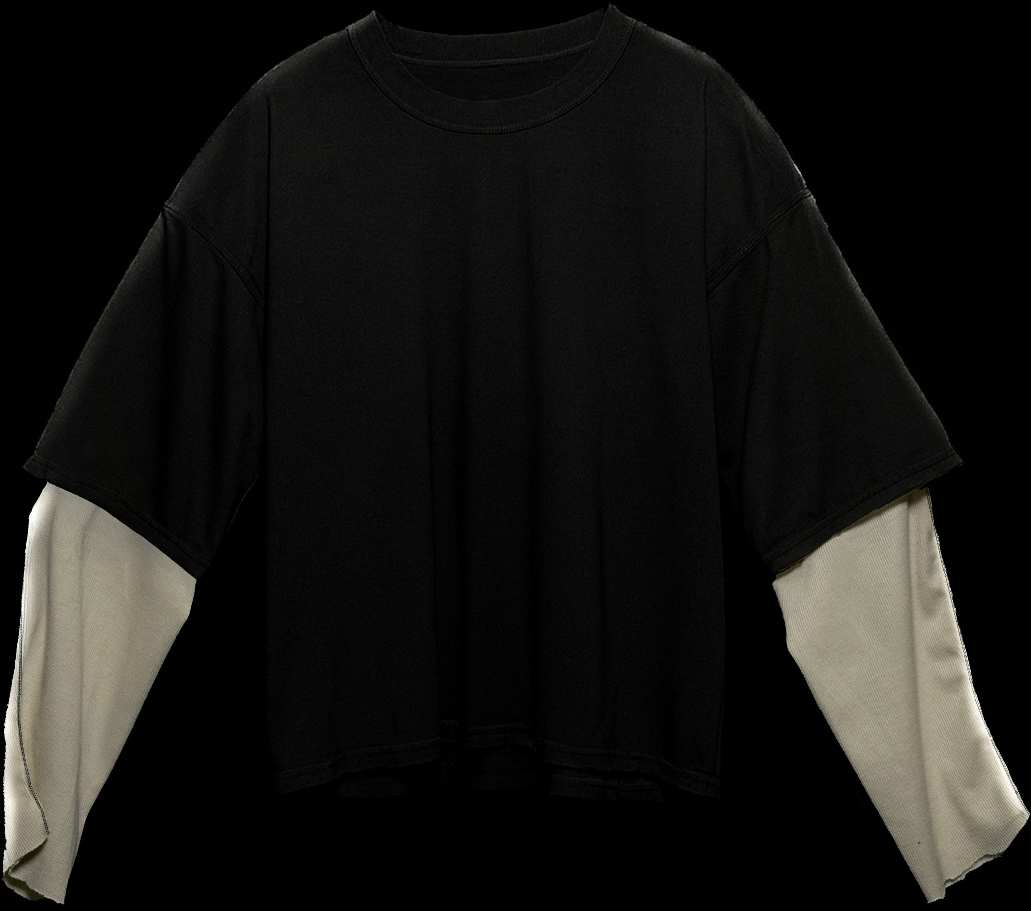 'REVERSE LAYER’ THERMAL TEE BLACK